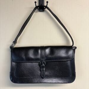 Naturalizer Vintage Vegan Black Leather Shoulder Bag Y2K 00s 90s